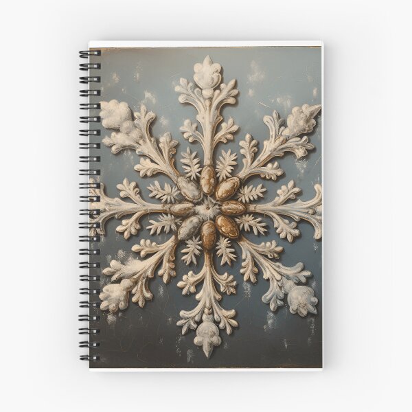 Item preview, antique oil painting of a snowflake designed and sold by dcrc.