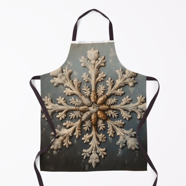 Item preview, antique oil painting of a snowflake designed and sold by dcrc.