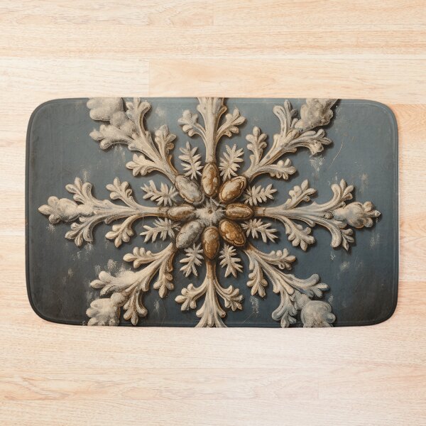 Item preview, antique oil painting of a snowflake designed and sold by dcrc.