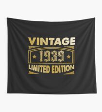 Born In 1939 T Shirt - Vintage Birthday Gift Wall Tapestry