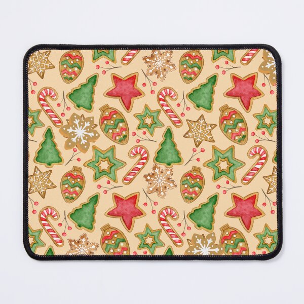 Item preview, Christmas Gingerbread Patterned Print designed and sold by WillowandTees.