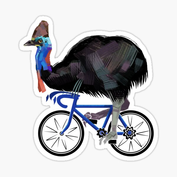 Item preview, Cassowary on a Bicycle designed and sold by Acts Of Paint.