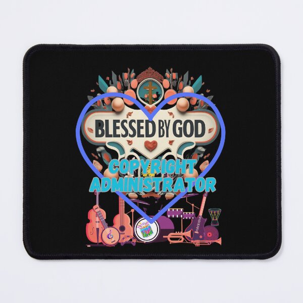 Item preview, BLESSED BY GOD COPYRIGHT ADMINISTRATOR designed and sold by carlos crane.