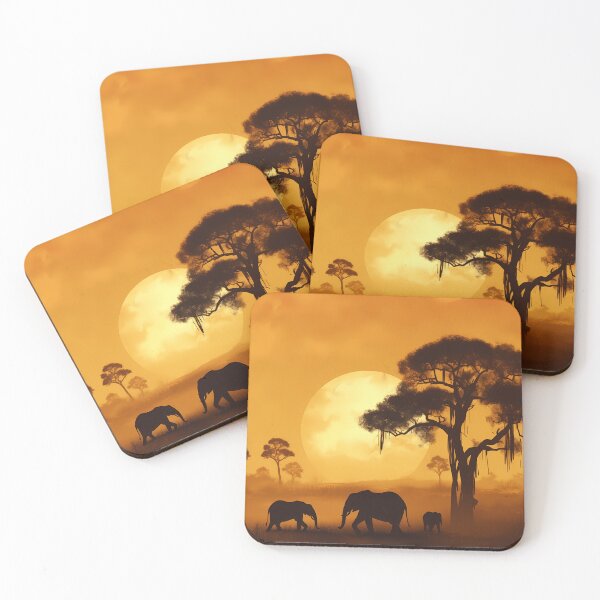 Item preview, A Serenade in Silhouette: Sunset on the Savanna designed and sold by Seetears.