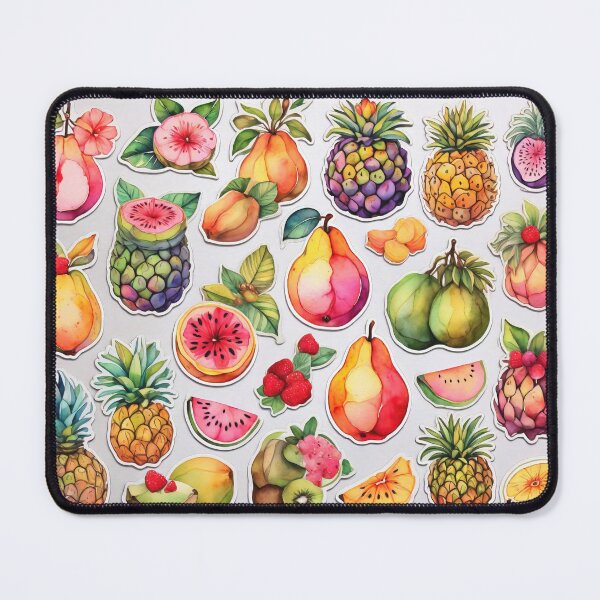 Item preview, Colorful collection of pastel colored assorted juicy fruit stickers designed and sold by stevanovicigor.