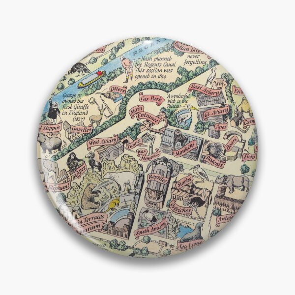 Item preview, Zoological Society's Garden in Regents Park 1947 designed and sold by colourfind.