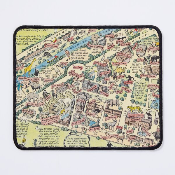 Item preview, Zoological Society's Garden in Regents Park 1947 designed and sold by colourfind.
