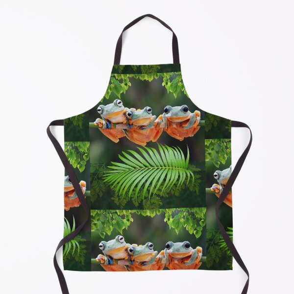 Item preview, Cute Trio Of Forest Tree Frogs With Leaves Design designed and sold by EarthArtDesigns.