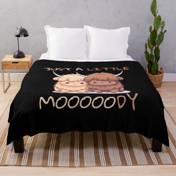 Item preview, Just A Little Moody. Funny Gifts For Cows Lovers designed and sold by MatSatArt.