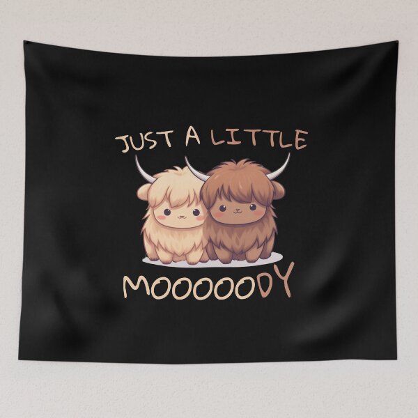 Item preview, Just A Little Moody. Funny Gifts For Cows Lovers  designed and sold by MatSatArt.