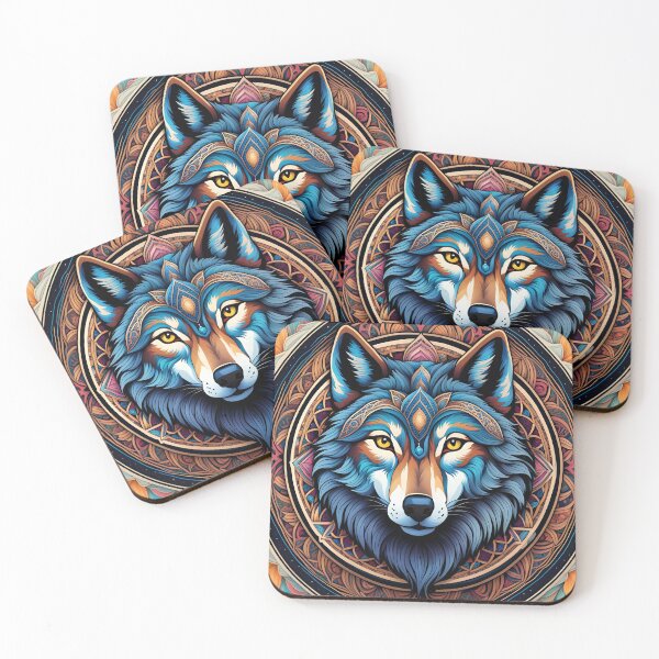 Item preview, Wolf Mandala designed and sold by RoxanneG.