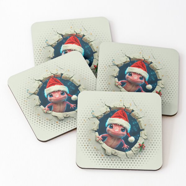 Item preview, Meet the Cutest Axolotl in Town: Santa's Little Helper designed and sold by H Jonas.
