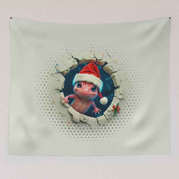 Item preview, Meet the Cutest Axolotl in Town: Santa's Little Helper designed and sold by H Jonas.