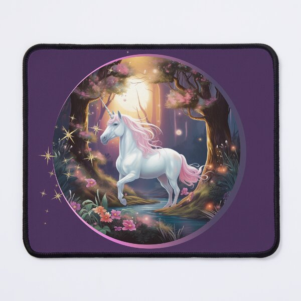 Item preview, Magic unicorn in fantasy forest designed and sold by ME-World.