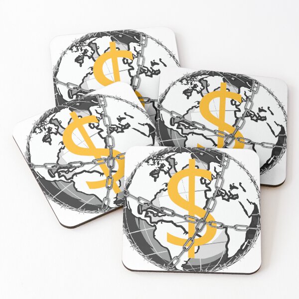 Item preview, Money Unlocks the World Yellow designed and sold by WageSlavery.