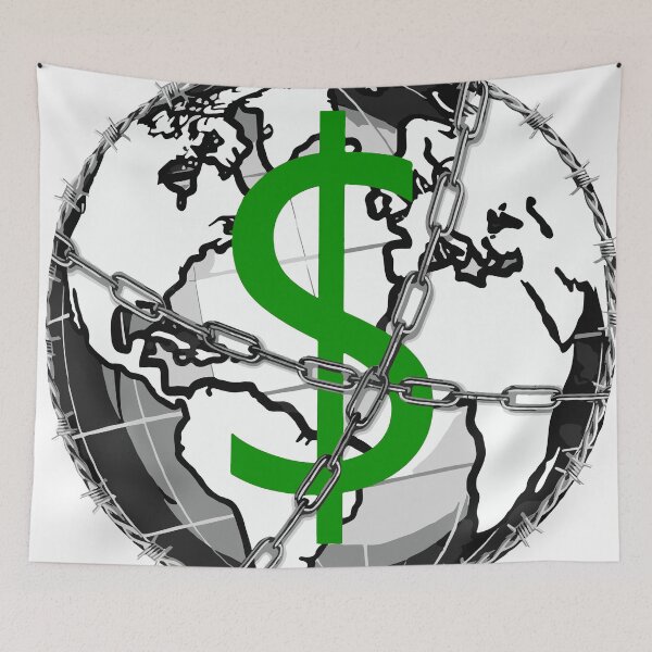 Item preview, Money Unlocks the World Green designed and sold by WageSlavery.