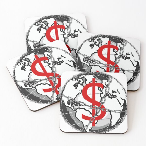 Item preview, Money Unlocks the World Red designed and sold by WageSlavery.