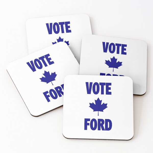 Item preview, Vote Doug Ford Election Ontario Canada Blue Maple Leaf Color designed and sold by TinyStarCanada.