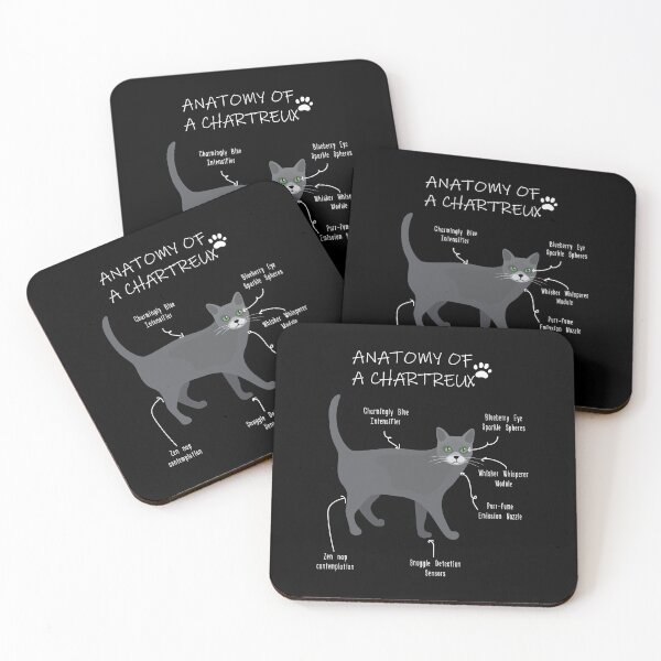 Item preview, Chartreux Anatomy - Funny Chartreux Cat Mom Gift designed and sold by Petensity.