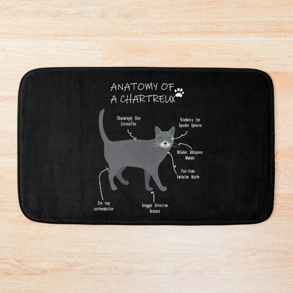Item preview, Chartreux Anatomy - Funny Chartreux Cat Mom Gift designed and sold by Petensity.