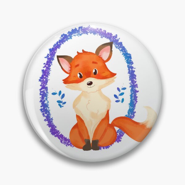 Item preview, Little Fox - Blue designed and sold by mannuilustra.