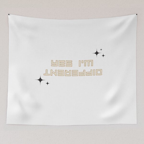 Item preview, Yes I'm Different Motivation Sentence designed and sold by Goondzik.