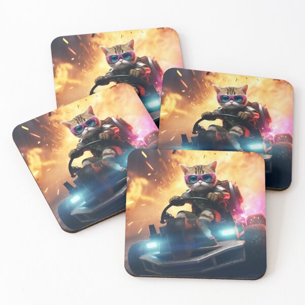 Item preview, The cat running with the motorcycle of the future  designed and sold by Cris888.
