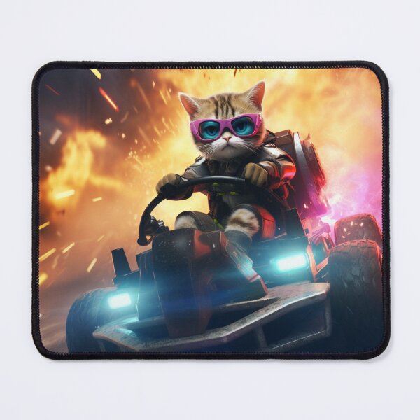 Item preview, The cat running with the motorcycle of the future designed and sold by Cris888.