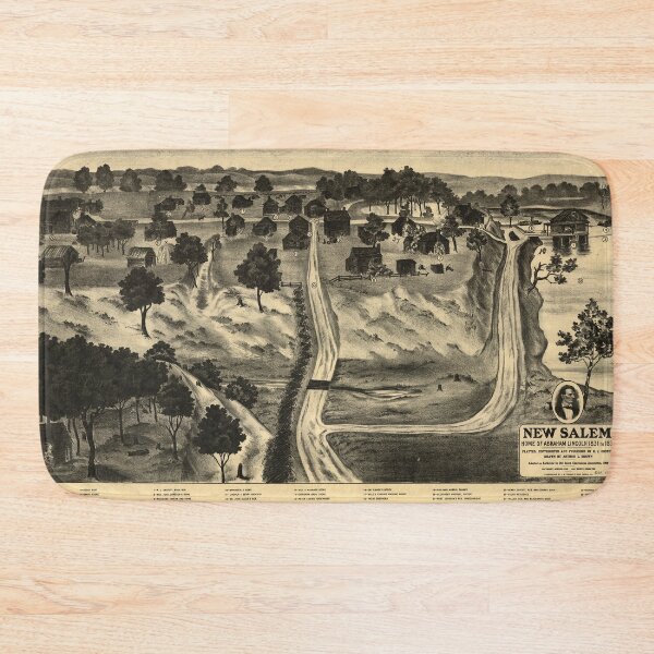 Item preview,  New Salem, Home of Abraham Lincoln 1831 to 1837 designed and sold by allhistory.
