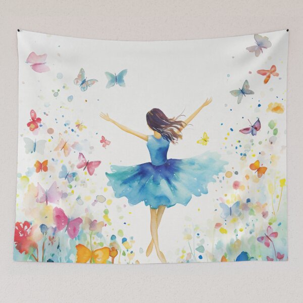 Item preview, Ballerina Amidst Nature's Ballet of Blooms designed and sold by LittleLuvies.