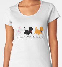 Camiseta premium de cuello ancho Los aristócratas