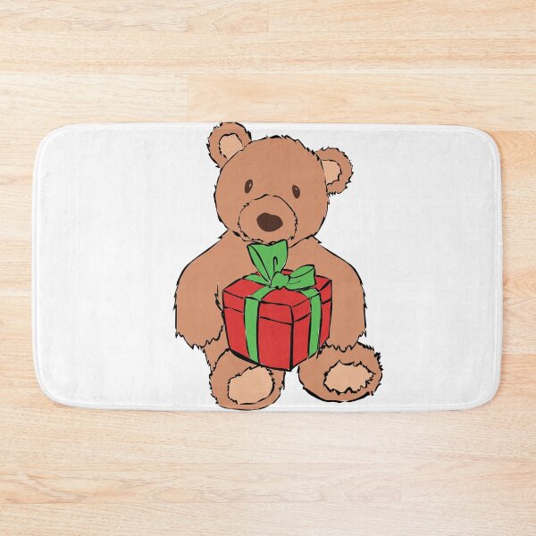 Item preview, bear with christmas gift designed and sold by AdriCreativa.