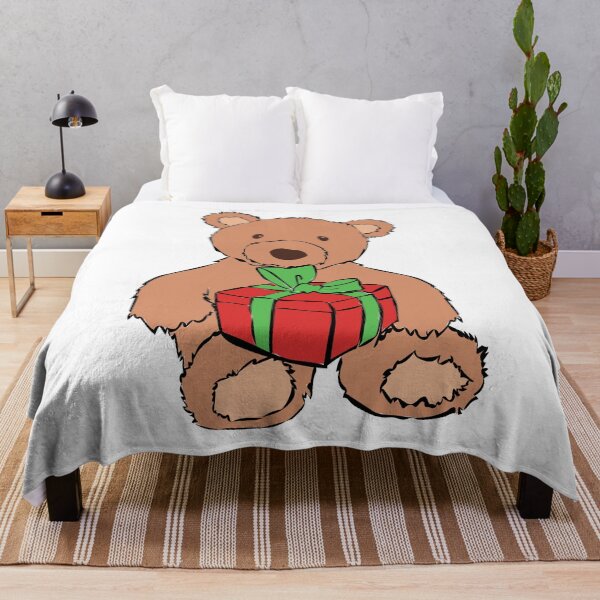 Item preview, bear with christmas gift designed and sold by AdriCreativa.