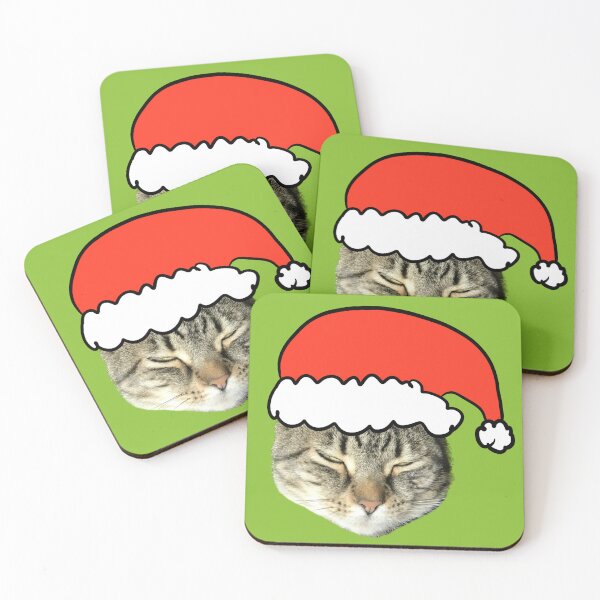 Item preview, Casper the Cat in a Santa Hat designed and sold by Bridget Beswick.