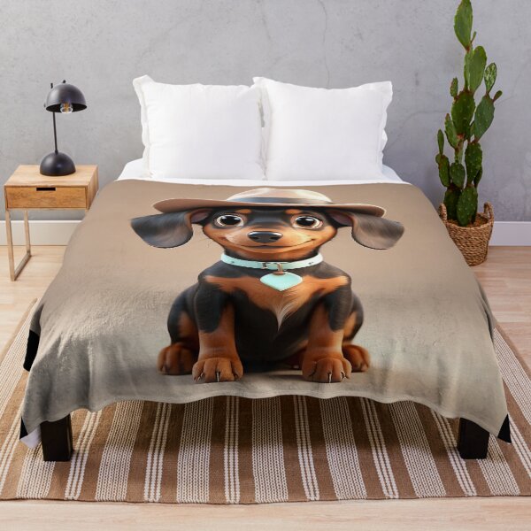 Item preview, Cute smiling cartoon Dachshund dog designed and sold by Colorful-Worlds.