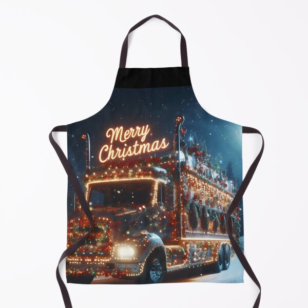 Item preview, Merry Christmas truck designed and sold by AI-Only Creations.