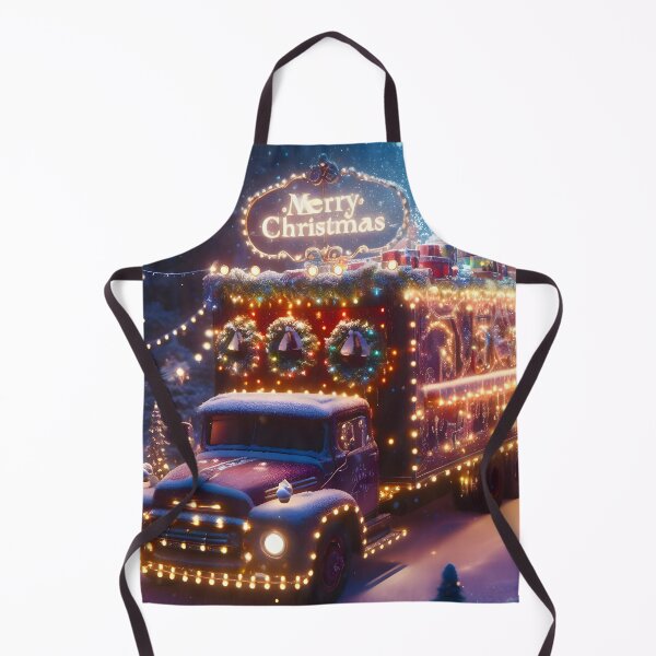 Item preview, Merry Christmas truck designed and sold by AI-Only Creations.