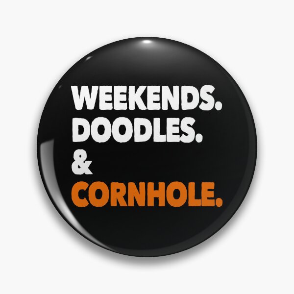 Item preview, Weekends Doodles and Cornhole Funny Dog Gift  designed and sold by Guarddogdrive.
