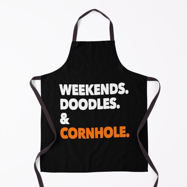 Item preview, Weekends Doodles and Cornhole Funny Dog Gift designed and sold by Guarddogdrive.