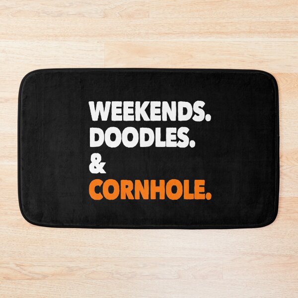 Item preview, Weekends Doodles and Cornhole Funny Dog Gift  designed and sold by Guarddogdrive.