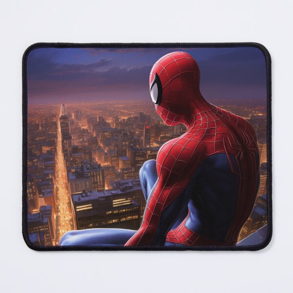 Item preview, Spider-man watching over New York City at night designed and sold by artra-shop.