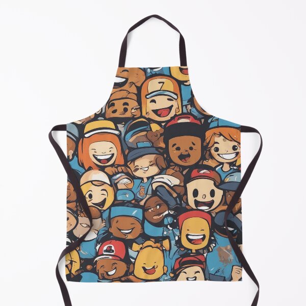 Item preview, Abstract funny faces print designed and sold by DrawingConcl.
