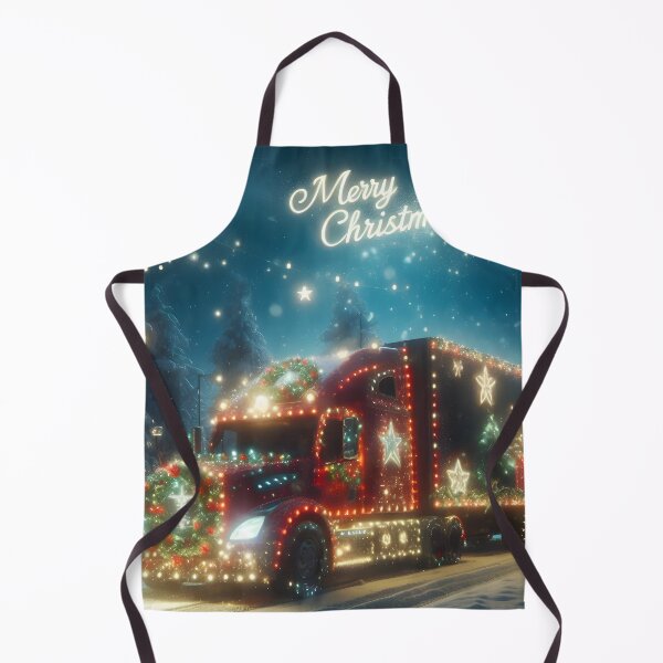 Item preview, Merry Christmas truck designed and sold by AI-Only Creations.