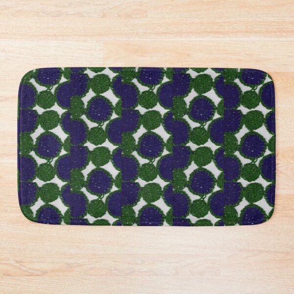 Item preview, knitted background from green and blue twine circles designed and sold by colorfulglee.
