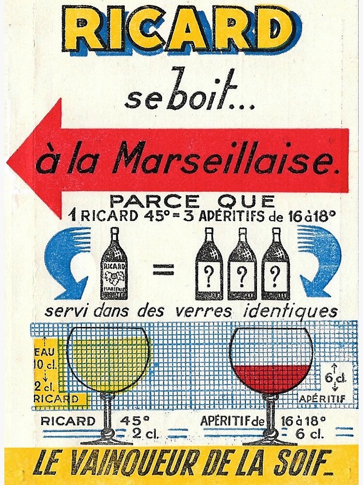 Poster Vintage 50x70cm – Affiche Publicitaire Pour Liqueur Menthe Pastille – Reproduction HQ