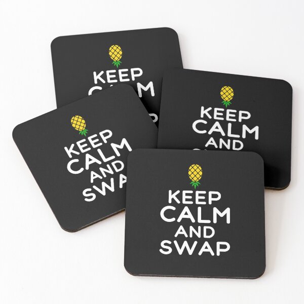 Item preview, Keep Calm And Swap Funny Swinger Humor designed and sold by SharpThreadZ.