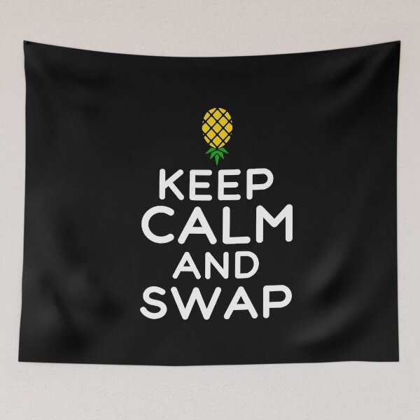 Item preview, Keep Calm And Swap Funny Swinger Humor designed and sold by SharpThreadZ.