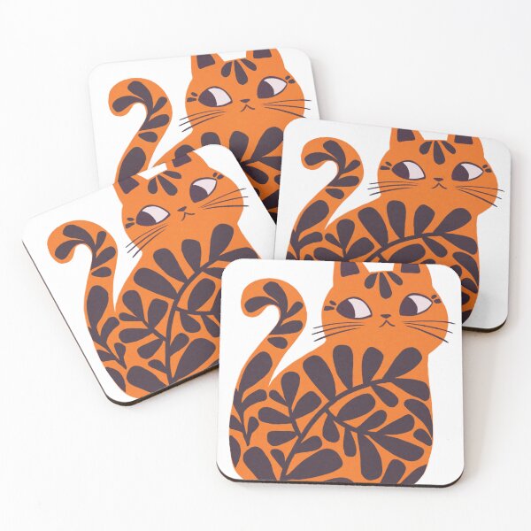Item preview, Boho Orange Tiger Tabby Cat  designed and sold by michelledraws.