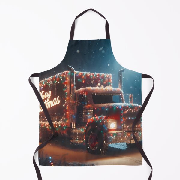 Item preview, Merry Christmas truck designed and sold by AI-Only Creations.