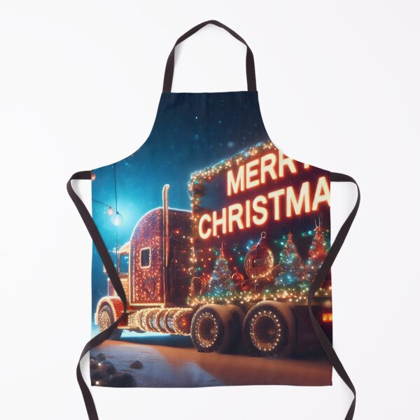 Item preview, Merry Christmas truck designed and sold by AI-Only Creations.